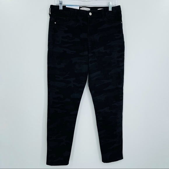 Sanctuary Denim - New Social Standard Camo Ankle Jeans Womens‎ 10 Black Gray Stretch Mid Rise